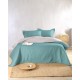 Κουβερλί Μονό Σετ Allure Petrol-Beige Double Face Microsatin Rythmos (160x240) 2Τεμ
