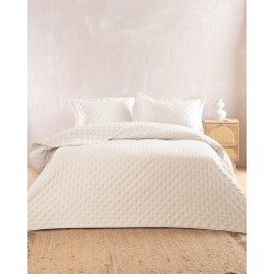 Κουβερλί Μονό Σετ Tener Ecru Microsatin Rythmos (160x240) 2Τεμ