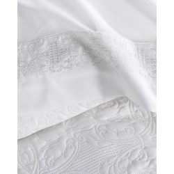 Νυφικά Υπέρδιπλα Σετ Wedding Collection Irina White Microsatin Rythmos 7Τεμ