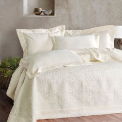 Νυφικά Υπέρδιπλα Σετ Wedding Collection Irina Ecru Microsatin Rythmos 7Τεμ