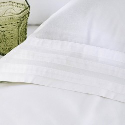 Κουβερλί Υπέρδιπλα Σετ Wedding Collection Klelia White Microsatin Rythmos (230x250) 3Τεμ