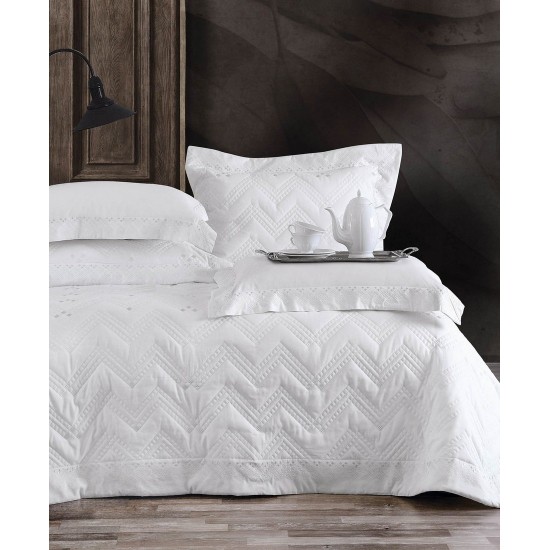 Νυφικά Υπέρδιπλα Σετ Wedding Collection Lizzie White Microsatin Rythmos 7Τεμ Νυφικά Υπέρδιπλα Σετ Wedding Collection Lizzie White Microsatin Rythmos 7Τεμ