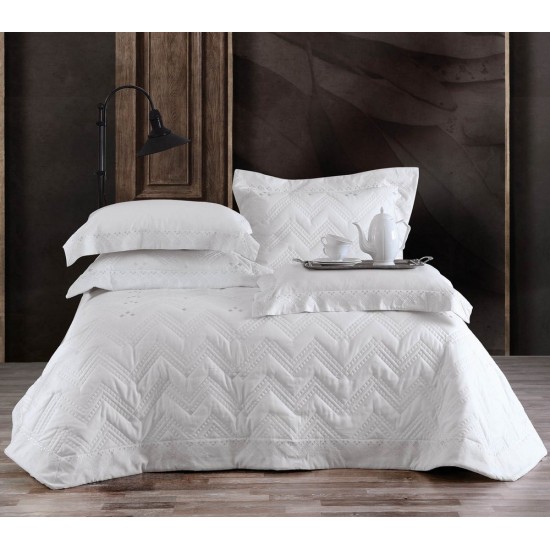 Νυφικά Υπέρδιπλα Σετ Wedding Collection Lizzie White Microsatin Rythmos 7Τεμ Νυφικά Υπέρδιπλα Σετ Wedding Collection Lizzie White Microsatin Rythmos 7Τεμ