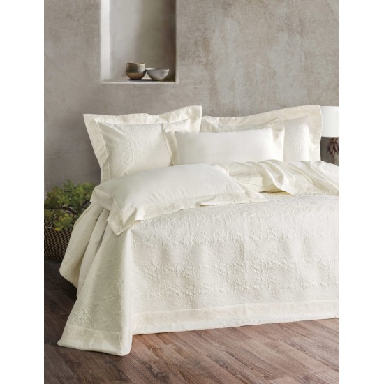 Κουβερλί Νυφικό Υπέρδιπλα Σετ Wedding Collection Irina Ecru Microsatin Rythmos (235x250) 3Τεμ Κουβερλί Νυφικό Υπέρδιπλα Σετ Wedding Collection Irina Ecru Microsatin Rythmos (235x250) 3Τεμ