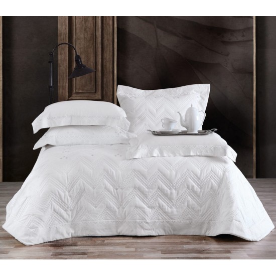 Κουβερλί Νυφικό Υπέρδιπλα Σετ Wedding Collection Lizzie White Microsatin Rythmos (235x250) 3Τεμ Κουβερλί Νυφικό Υπέρδιπλα Σετ Wedding Collection Lizzie White Microsatin Rythmos (235x250) 3Τεμ