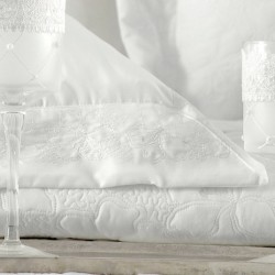 Κουβερλί Νυφικό Υπέρδιπλα Σετ Wedding Collection Tabitha White Microsatin Rythmos (235x250) 3Τεμ Κουβερλί Νυφικό Υπέρδιπλα Σετ Wedding Collection Tabitha White Microsatin Rythmos (235x250) 3Τεμ