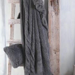 Κουβερτοπάπλωμα Διπλής Όψης Υπέρδιπλο Soft Duvet Leticia Grey Rythmos (220x240) 1Τεμ