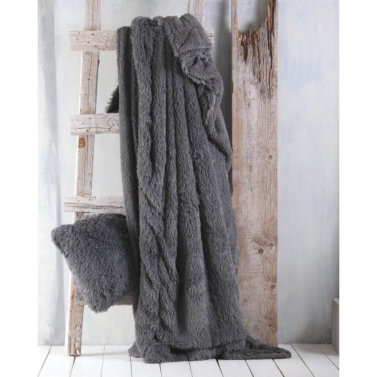 Κουβερτοπάπλωμα Διπλής Όψης Υπέρδιπλο Soft Duvet Leticia Grey Rythmos (220x240) 1Τεμ