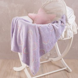 Κουβέρτα Fleece Βρεφική Κούνιας Kids Nelie Flannel Fleece Luminus Rythmos (80x110) 1Τεμ