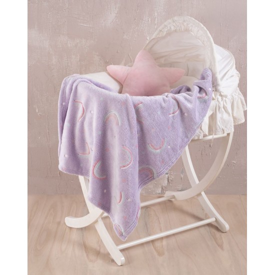 Κουβέρτα Fleece Βρεφική Κούνιας Kids Nelie Flannel Fleece Luminus Rythmos (80x110) 1Τεμ