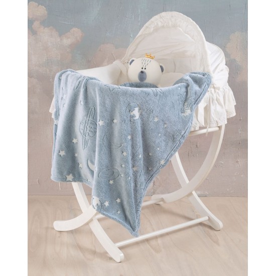 Κουβέρτα Fleece Βρεφική Αγκαλιάς Kids Oddity Flannel Fleece Luminus Rythmos (80x110) 1Τεμ