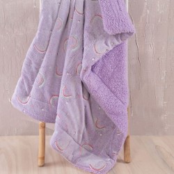 Κουβέρτα Fleece Με Sherpa Βρεφική Κούνιας Kids Nelie Flannel Fleece Luminus Rythmos (80x110) 1Τεμ
