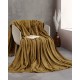 Κουβέρτα Fleece Υπέρδιπλη Soft Blanket Harmonie Gold Jacquard Rythmos (220x240) 1Τεμ