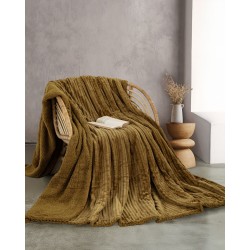 Κουβέρτα Fleece Με Sherpa Υπέρδιπλη Soft Blanket Jollein Gold Jacquard Rythmos (220x240) 1Τεμ