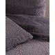 Κουβέρτα Fleece Με Sherpa Υπέρδιπλη Bliss Grey Jacquard Rabbit Fur Rythmos (220x240) 3Τεμ