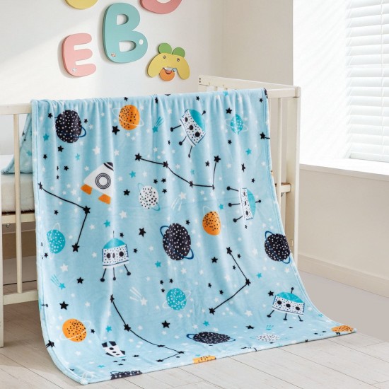 Κουβέρτα Fleece Κούνιας Newborn Astroplanets Rythmos (110x140) 1Τεμ