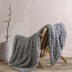 Κουβέρτα Καναπέ Living Room Bella Grey Rythmos (130x180) 1Τεμ