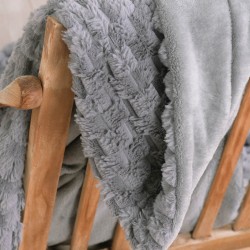 Κουβέρτα Καναπέ Living Room Bella Grey Rythmos (130x180) 1Τεμ