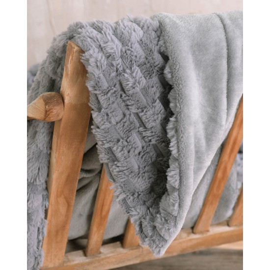 Κουβέρτα Καναπέ Living Room Bella Grey Rythmos (130x180) 1Τεμ