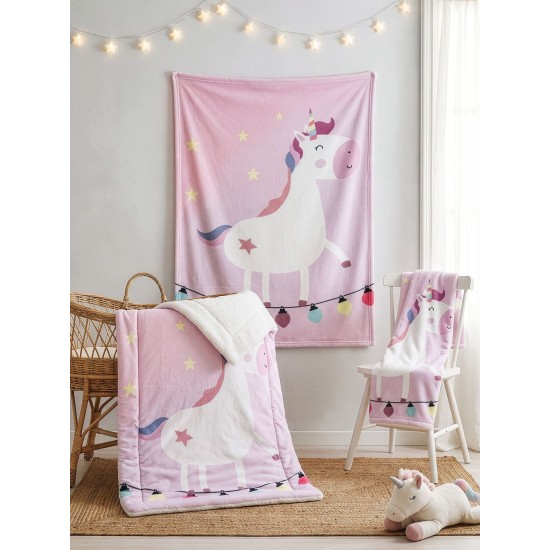 Κουβέρτα Fleece Κούνιας Newborn Unico Rythmos (110x140) 1Τεμ