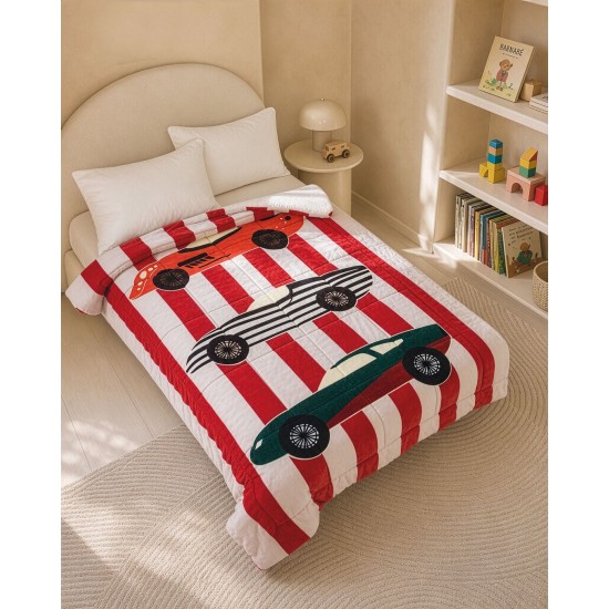 Κουβερτοπάπλωμα Με Sherpa Παιδικό Μονό Kids Velocity Rythmos (160x220) 1Τεμ