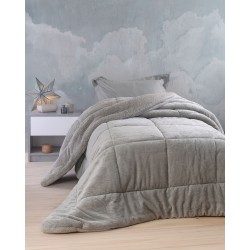 Κουβερτοπάπλωμα Με Sherpa Γούνινο Μονό Titly Grey Jacqaurd Flannel Rythmos (160x220) 1Τεμ Κουβερτοπάπλωμα Με Sherpa Γούνινο Μονό Titly Grey Jacqaurd Flannel Rythmos (160x220) 1Τεμ