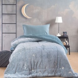 Κουβερτοπάπλωμα Με Sherpa Παιδικό Μονό Kids Oddity Flannel Fleece Luminus Rythmos (160x220) 1Τεμ