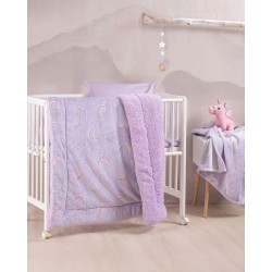 Κουβερτοπάπλωμα Με Sherpa Βρεφικό Κούνιας Kids Nelie Flannel Fleece Luminus Rythmos (110x140) 1Τεμ