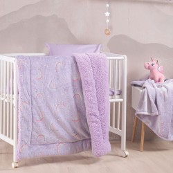 Κουβερτοπάπλωμα Με Sherpa Βρεφικό Κούνιας Kids Nelie Flannel Fleece Luminus Rythmos (110x140) 1Τεμ