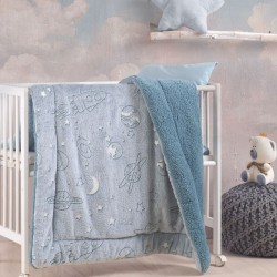 Κουβερτοπάπλωμα Με Sherpa Βρεφικό Κούνιας Kids Oddity Flannel Fleece Luminus Rythmos (110x140) 1Τεμ