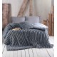 Κουβερτοπάπλωμα Διπλής Όψης Μονό Soft Duvet Trinity Dark Grey Rythmos (160x220) 1Τεμ