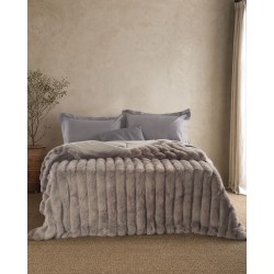 Κουβερτοπάπλωμα Γούνινο Μονό Soft Fur Atelier Taupe Rythmos (160x220) 1Τεμ