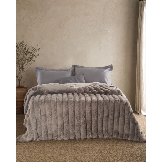 Κουβερτοπάπλωμα Γούνινο Υπέρδιπλο Soft Fur Atelier Taupe Rythmos (220x240) 1Τεμ