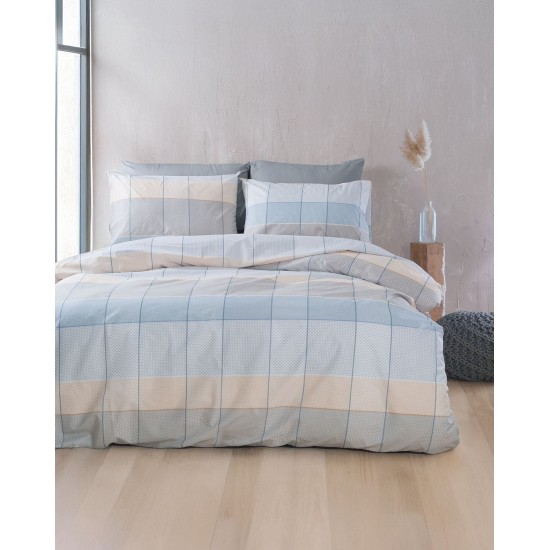 Κουβερλί Υπέρδιπλο Σετ Next Colette Grey-L.Blue Polycotton Rythmos (220x240) 3Τεμ Κουβερλί Υπέρδιπλο Σετ Next Colette Grey-L.Blue Polycotton Rythmos (220x240) 3Τεμ
