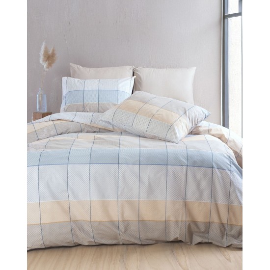Κουβερλί Υπέρδιπλο Σετ Next Colette Grey-L.Blue Polycotton Rythmos (220x240) 3Τεμ Κουβερλί Υπέρδιπλο Σετ Next Colette Grey-L.Blue Polycotton Rythmos (220x240) 3Τεμ