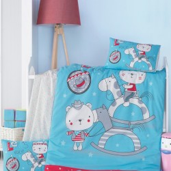 Παπλωματοθήκη Βρεφική Κούνιας Σετ Bebe Lets Cotton Rythmos (100x150) 2Τεμ