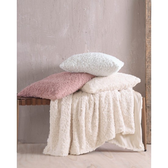 Κουβέρτα Fleece Καναπέ Snug Rotten Apple Jacquard Rabbit Eco Fur Rythmos (140x170) 1Τεμ