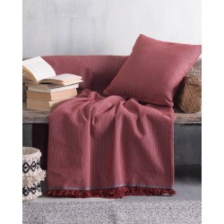 Ριχτάρι Πολυθρόνας Living Room Luna Bordeaux Jacquard Rythmos (160x180) 1Τεμ
