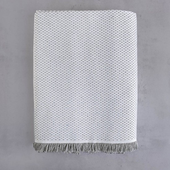 Ριχτάρι Τριθέσιου Living Room Matis Grey Jacquard Rythmos (180x280) 1Τεμ