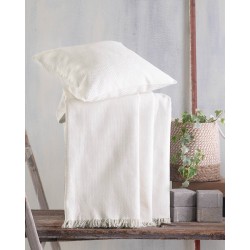 Ριχτάρι Πολυθρόνας Living Room Matis Ecru Jacquard Rythmos (160x180) 1Τεμ