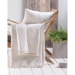 Ριχτάρι Πολυθρόνας Living Room Tottem Ecru Jacquard Rythmos (160x180) 1Τεμ