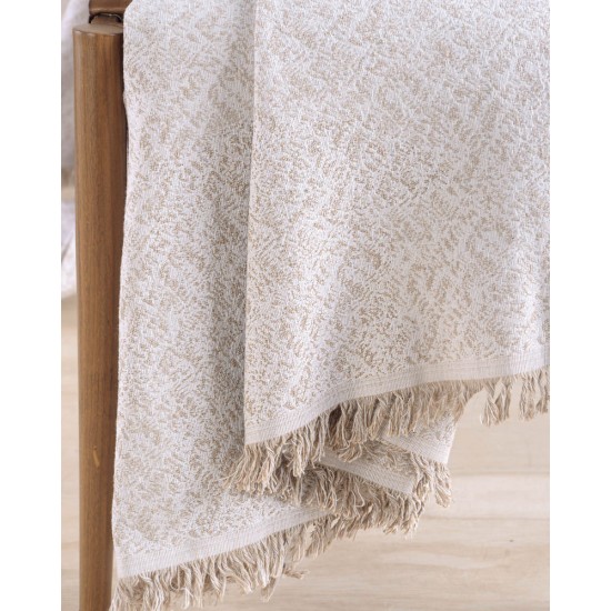 Ριχτάρι Πολυθρόνας Fabio Ecru Jacquard Rythmos (160x180) 1Τεμ