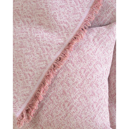 Ριχτάρι Πολυθρόνας Fabio Pink Jacquard Rythmos (160x180) 1Τεμ