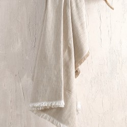 Διακοσμητική Μαξιλαροθήκη Living Room Atticus Beige Jacquard Rythmos (40x40) 1Τεμ