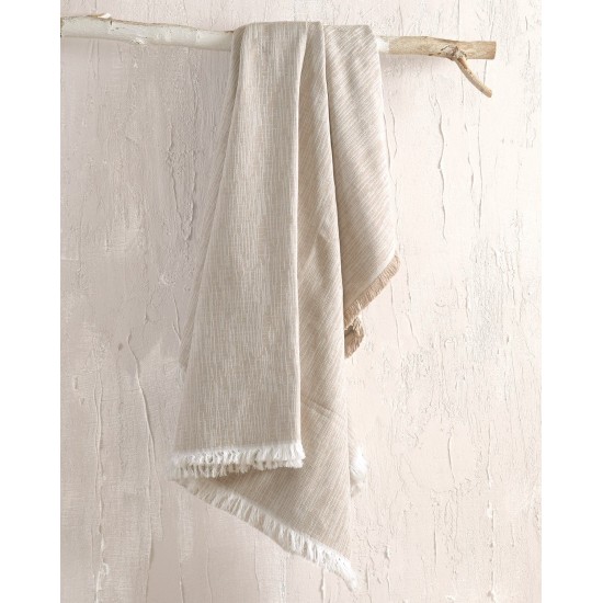 Ριχτάρι Τριθέσιου Living Room Atticus Beige Jacquard Rythmos (180x280) 1Τεμ