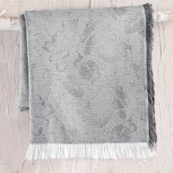 Διακοσμητική Μαξιλαροθήκη Living Room Peony D.Grey Jacquard Rythmos (40x40) 1Τεμ