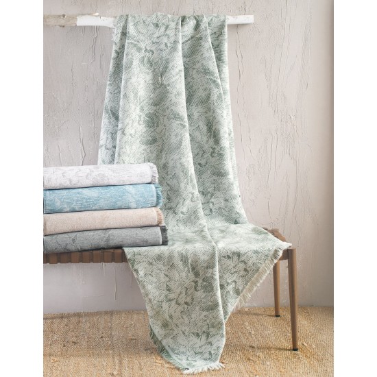 Διακοσμητική Μαξιλαροθήκη Living Room Peony Beige Jacquard Rythmos (40x40) 1Τεμ