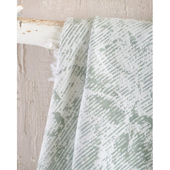 Διακοσμητική Μαξιλαροθήκη Living Room Peony Khaki Jacquard Rythmos (40x40) 1Τεμ