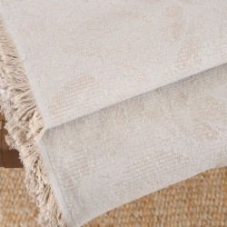 Διακοσμητική Μαξιλαροθήκη Living Room Peony Beige Jacquard Rythmos (40x40) 1Τεμ