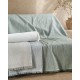 Διακοσμητική Μαξιλαροθήκη Living Room Carson Ecru Jacquard Chenille Rythmos (40x40) 1Τεμ